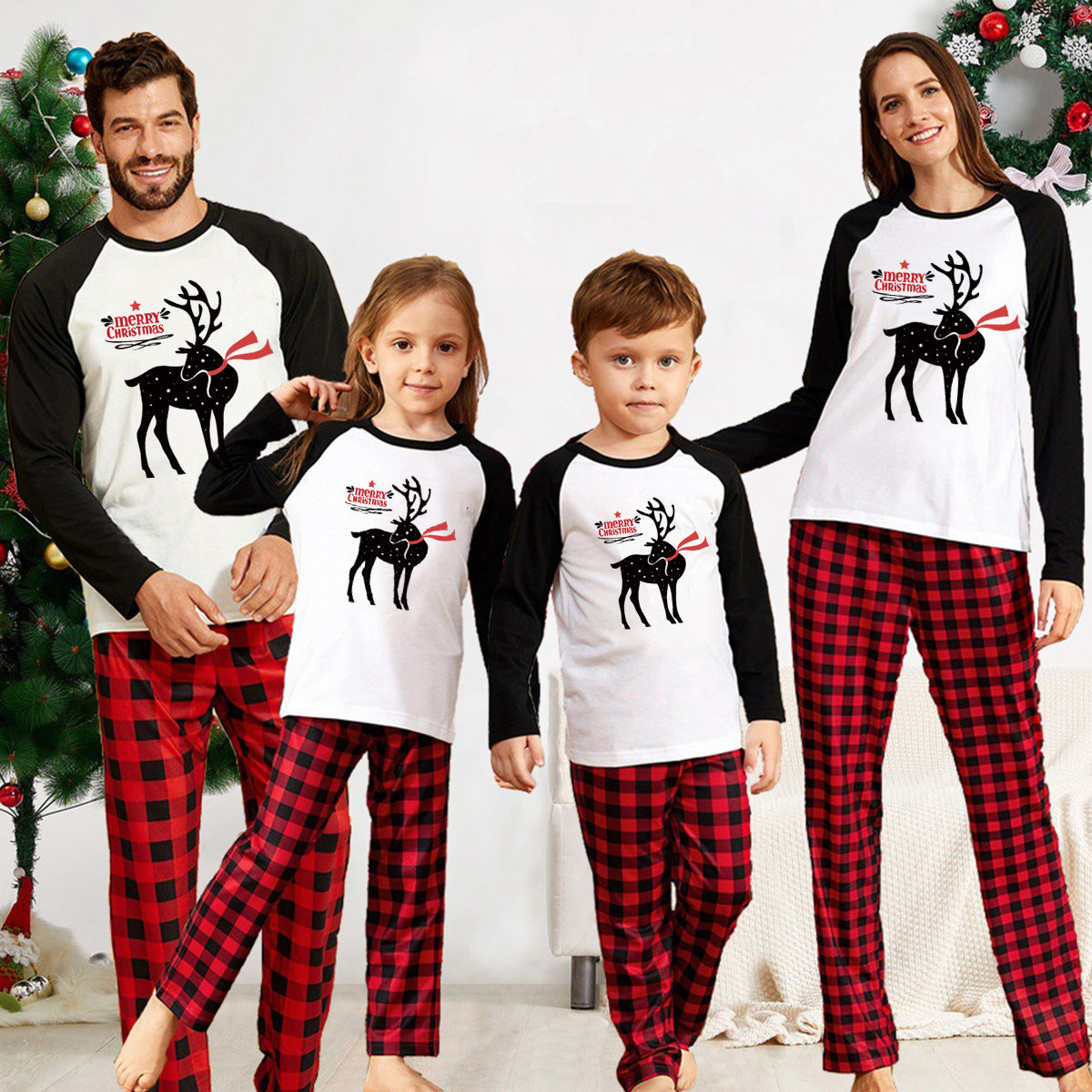 Christmas Home Service European And American Parent-child Clothing Christmas Home Service